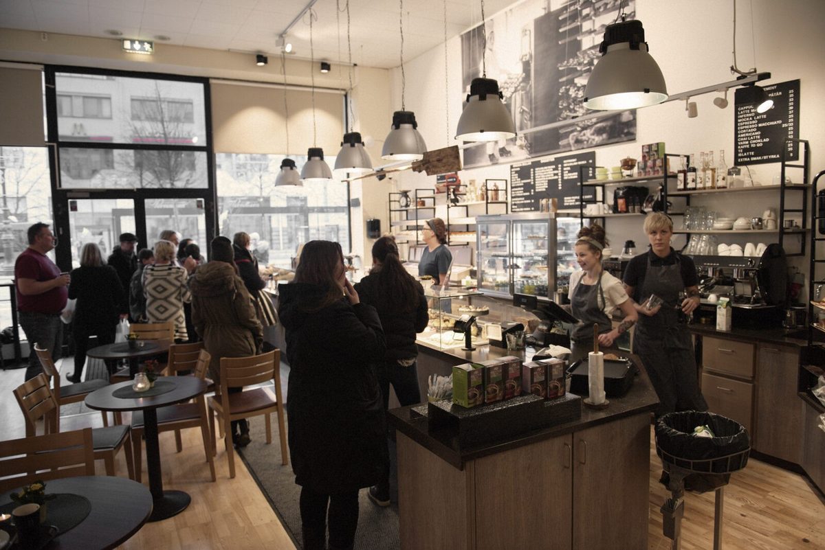 Cafédisken på Backhaus City